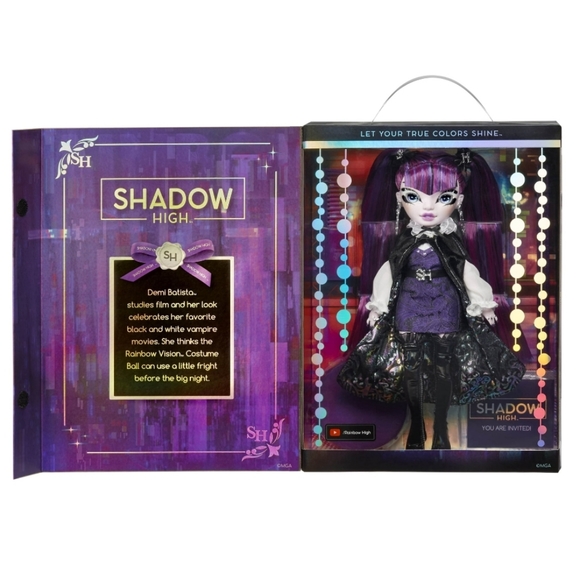 Rainbow Vision COSTUME BALL Shadow High Demi Batista (Purple) Fashion Doll. 11" - Picture 4 of 4